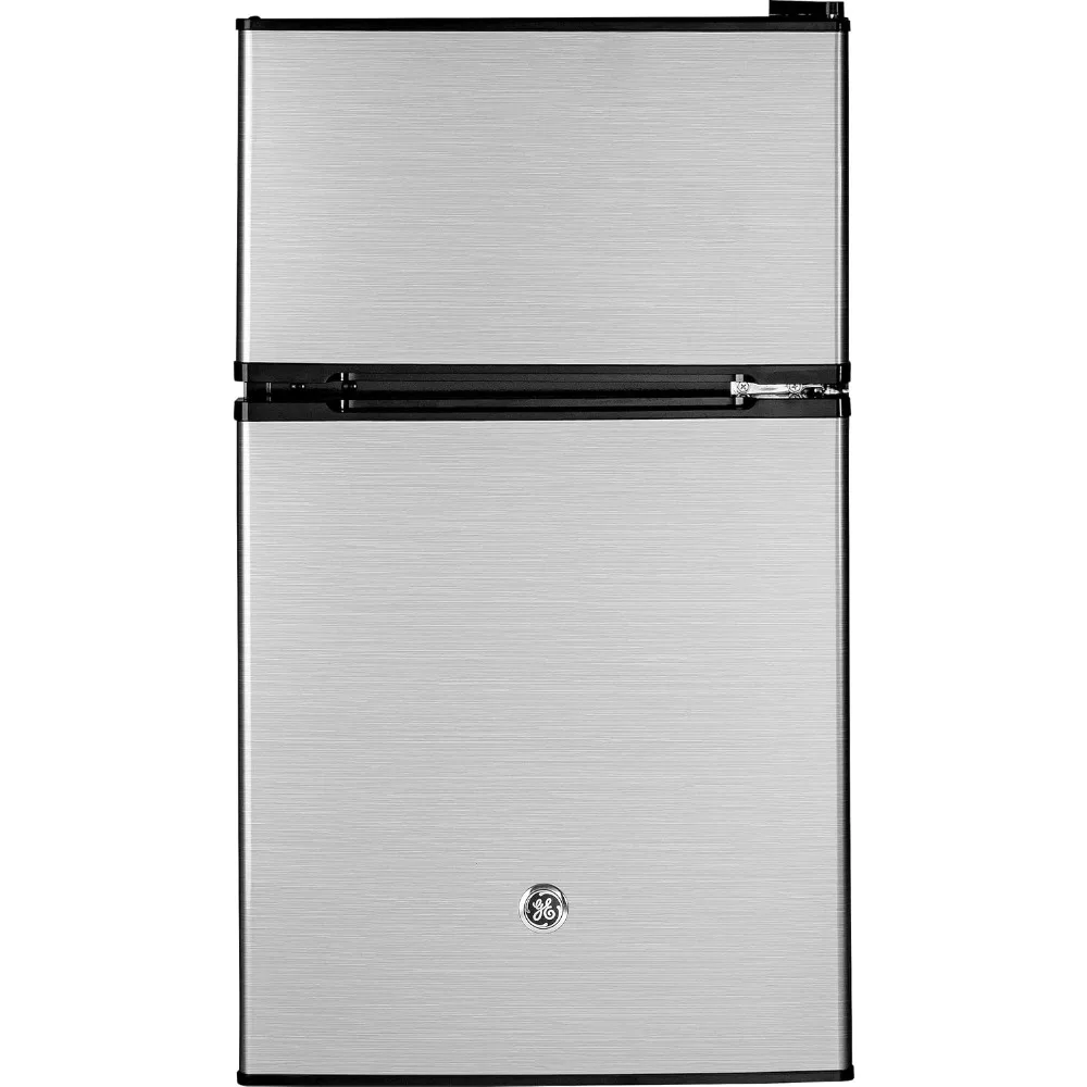 

Mini Fridge With Freezer | 3.1 Cubic Ft. | Double-Door Design With Glass Shelves, Crisper Drawer & Spacious Freeze