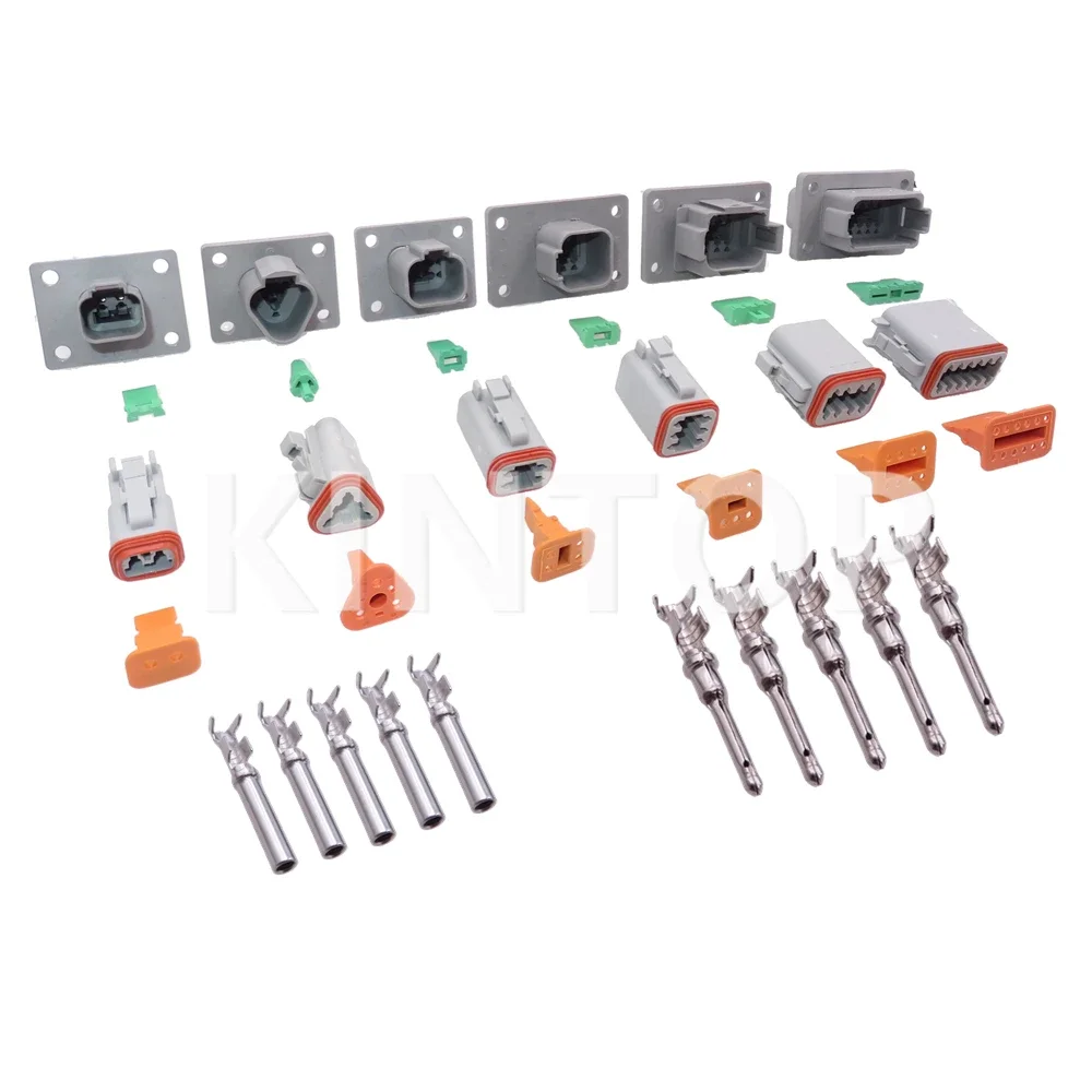 

1 Set 2/3/4/6/8/12 Pins AC Assembly Auto Plastic Housing Connector Car Waterproof Socket DT04-2P-L012 DT04-3P-L012 DT04-4P-L012