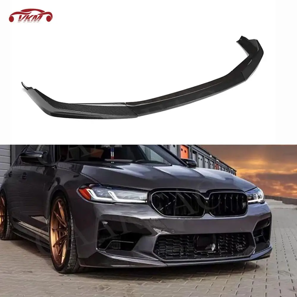 

Carbon Fiber Front Lip Spoiler Splitters for BMW 5 Series F90 M5 2021+ FRP Bumper Guard Apron Body Kits Car Styling Accessories