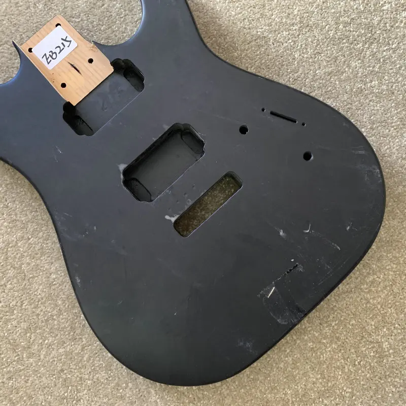 EB215  Black Color  Electric Guitar Body FTremolo Style HH pickup For DIY Replacement Solid Alder Wood