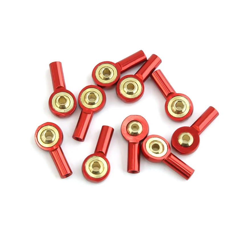 BEDW-10Pcs Metall M2 Link Spurstange Ende Kugelgelenk Schnalle Lenkung Stößel Spurstange Ende Für RC Auto Boot upgrade Teile