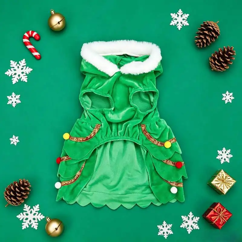 1 Stück grüner Weihnachts-Hut für Haustiere, geeignet für Katzen, Hunde, als Weihnachtsgeschenk-Dekoration und zum passenden Gebrauch. – Detail 4