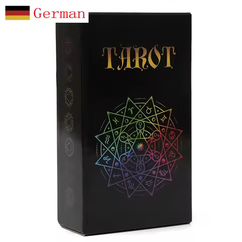Deutsch Tarot Cards German Tarot Deck Playing Games Fate Divination Game Board Game with Paper instruction Family Party Game