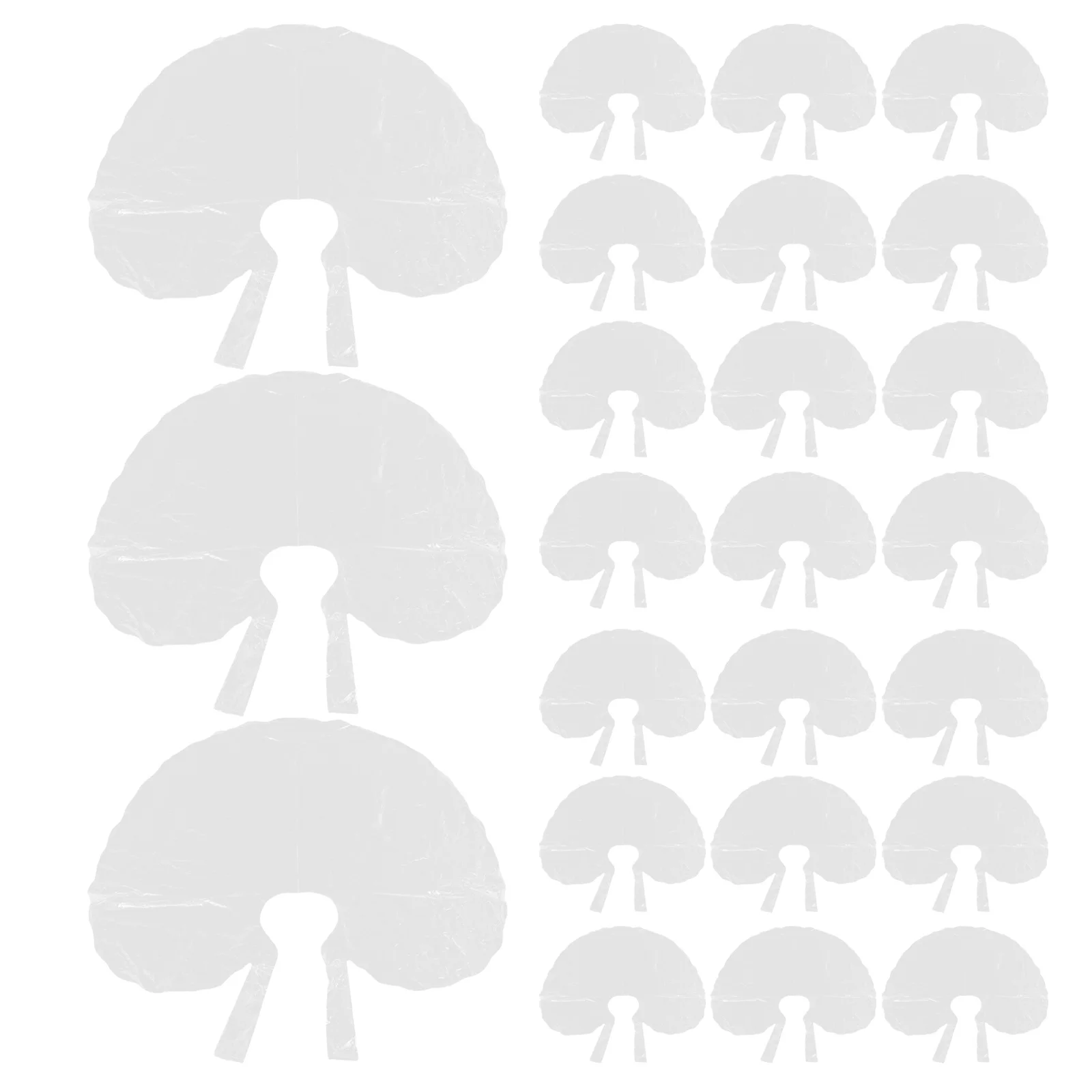 

70 pcs Disposable Hair Dye Capes Heart Shape Clear Cape For Hair Coloring Salon Home Use Barbers Cape Haircutting Capes