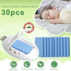 30/60/90/120Pcs Electric Mosquito Repellents USB Portable Mosquito Coils Flies Mosquito Repeller Insect Killer Home Outdoor