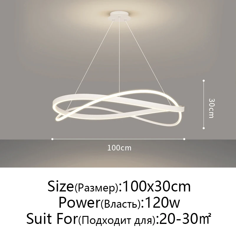 Minimalistische lichte luxe woonkamer hanglampen Postmodern eenvoudig restaurant Lichte slaapkamer Plafondlamp Home Decorations - afbeelding 1