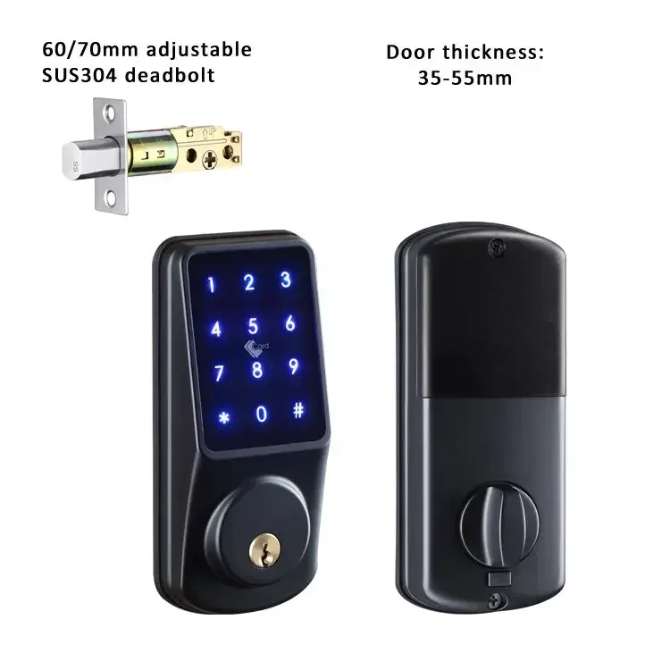 Tuya Wifi Outdoor Door TTlock APP Touchpad Electronic Keyless Entry Locks Remote Control Deadbolt Smart Lock