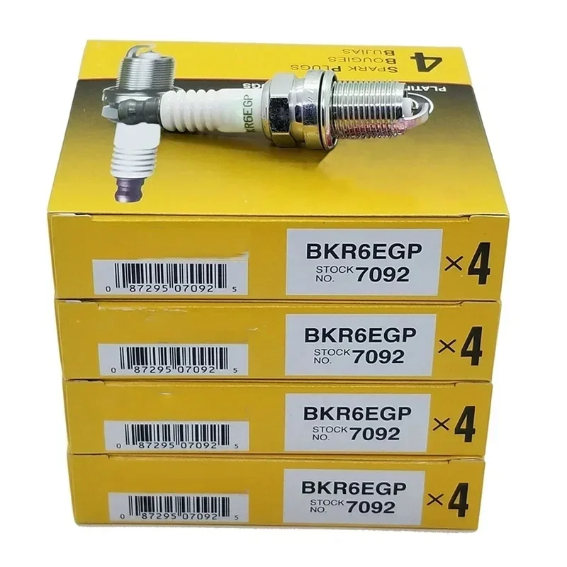 4/8 piezas Bujía 7092 BKR6EGP para Audi A4 A6 Q5 BMW 320i 330i Mercedes-Benz C230 C32 AMG Lexus IS GS RX Toyota VW Chevrolet