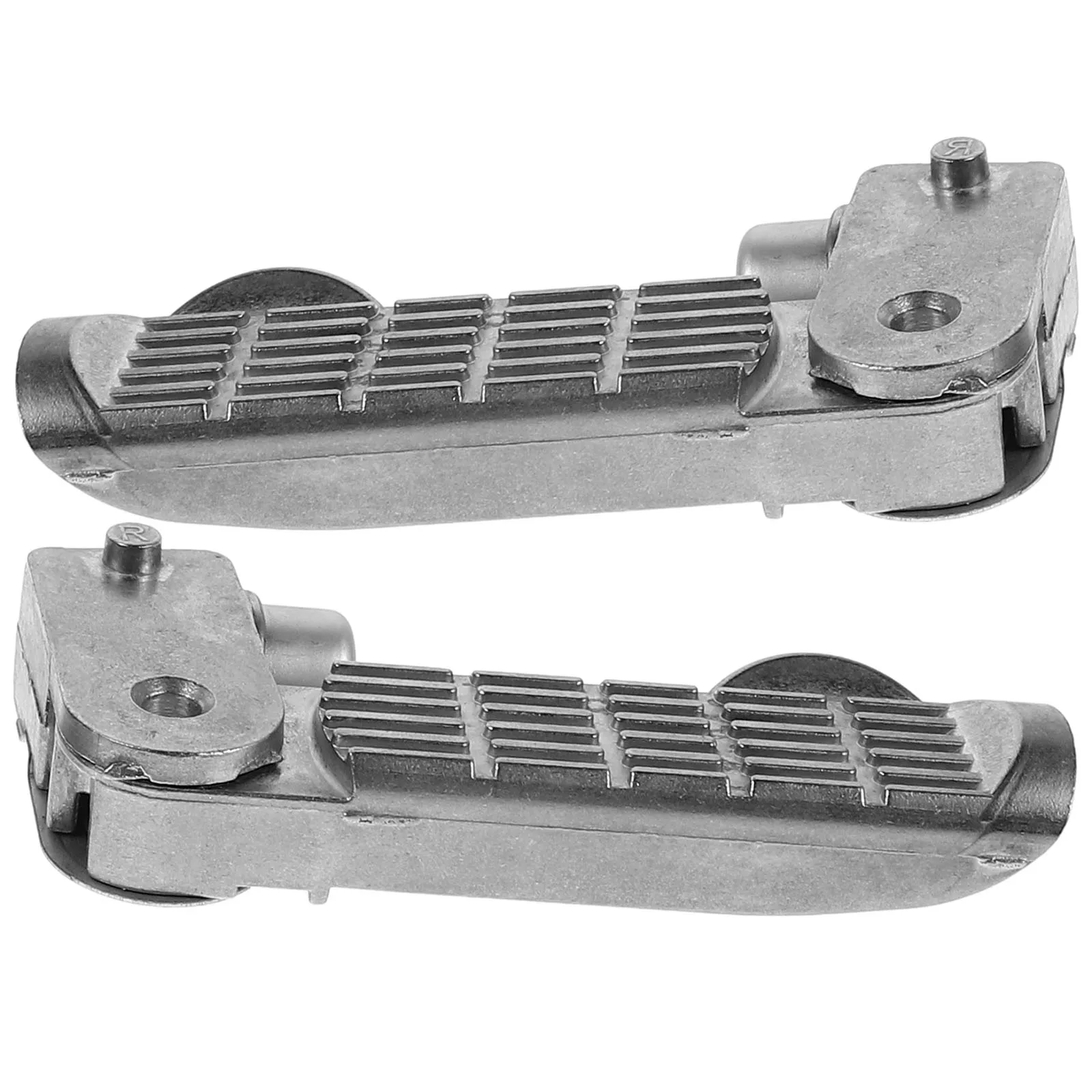 

Aluminum Alloy Foot Pegs Silver for Mini Bike Seat Extended Rotatable Joints Durable Motorcycle Electric Pegs Highway