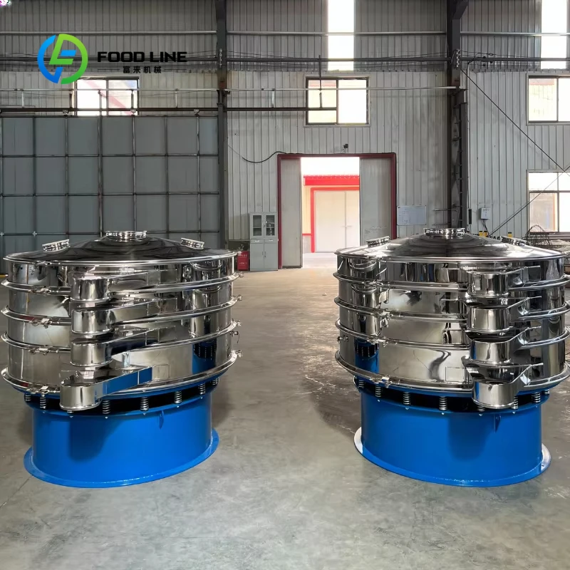 Customized Stainless Steel Rotary Vibrating Screen with Cocoa Powder/Coffee Anti-clogging Sieve Rotary Bean Screening Machine