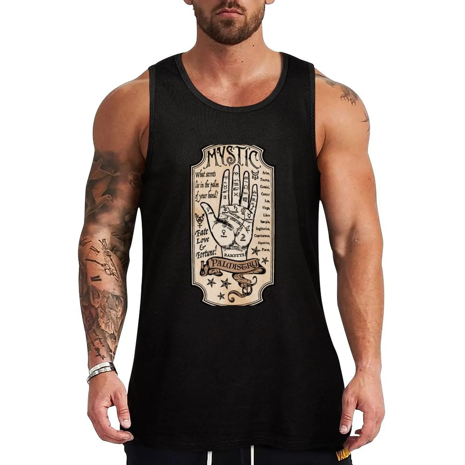 

Mystic Palmistry Tank Top quick-drying t-shirt Body man T-shirt men anime t-shirts