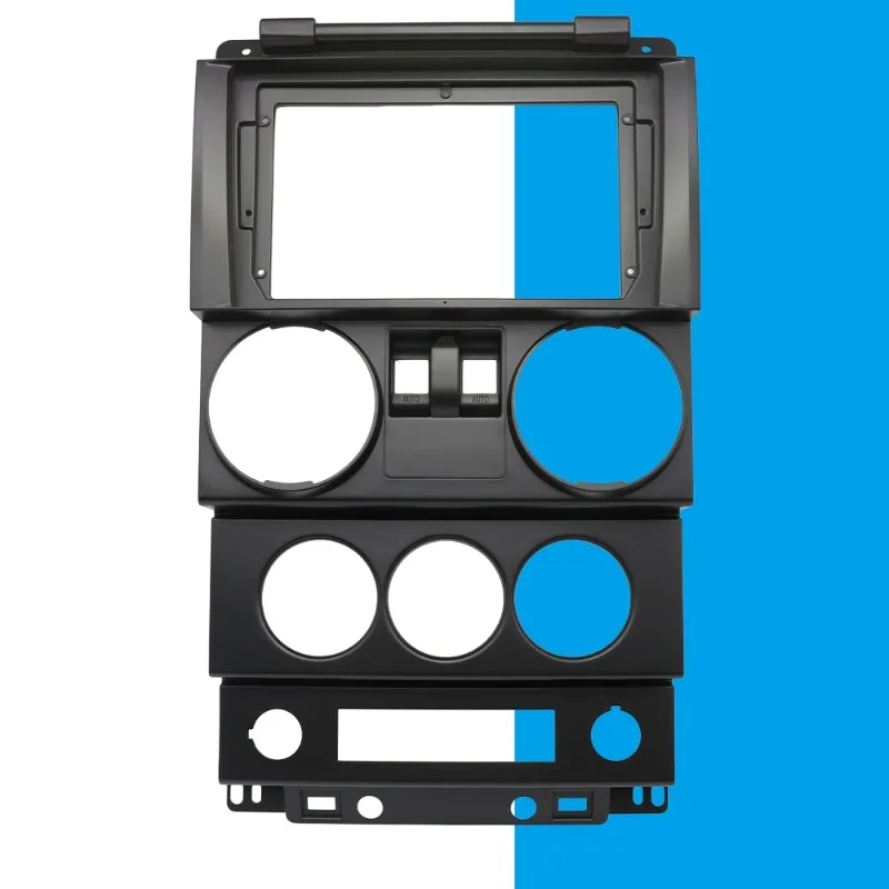9 Inch Car Radio Fascia Frame for JEEP WRANGLER RUBICON 2008 2009 2010 Video Panel Player Audio Dash 2 Din Dashboard Mount Kit