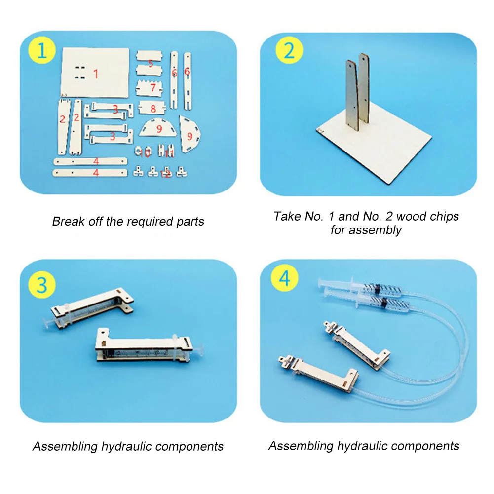 Naaldbuis Graafmachine Diy Educatief Fysica Experiment Speelgoed Cadeau Voor Kinderen Leren Laboratorium Speelgoed Kinderen Diy Assembleren