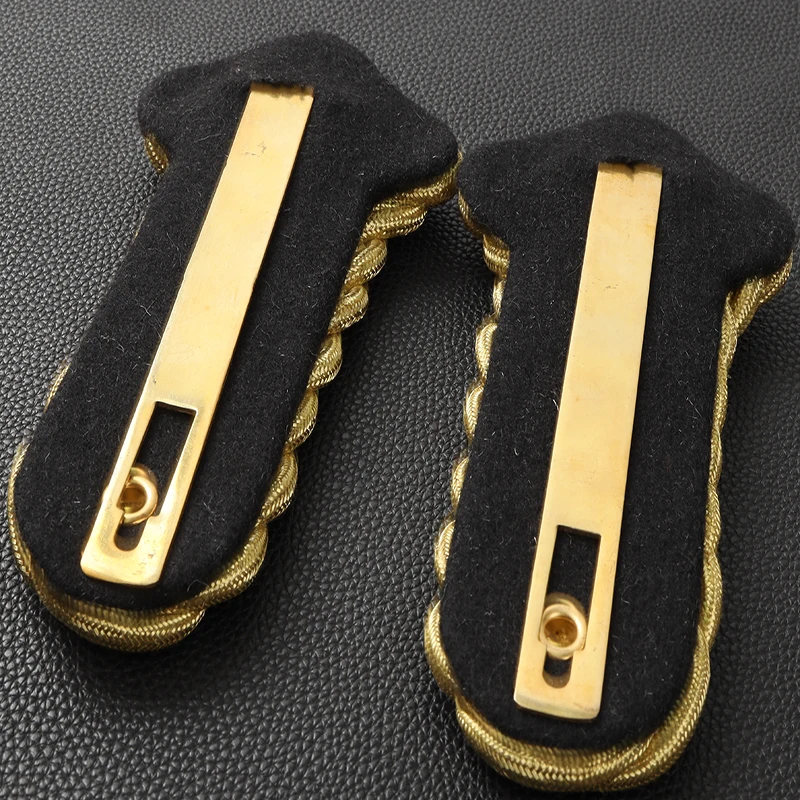 Military Golden Bullion Uniform Aiguillette Epaulette for Costume Army Navy Cosplay
