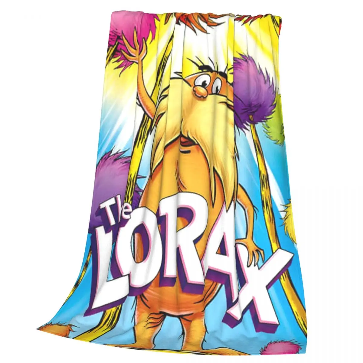 Lorax I Speak For The Trees So Cute Blanket Soft Warm Flannel Throw Blanket Bedspread for  Living room Picnic Travel Home Sofa