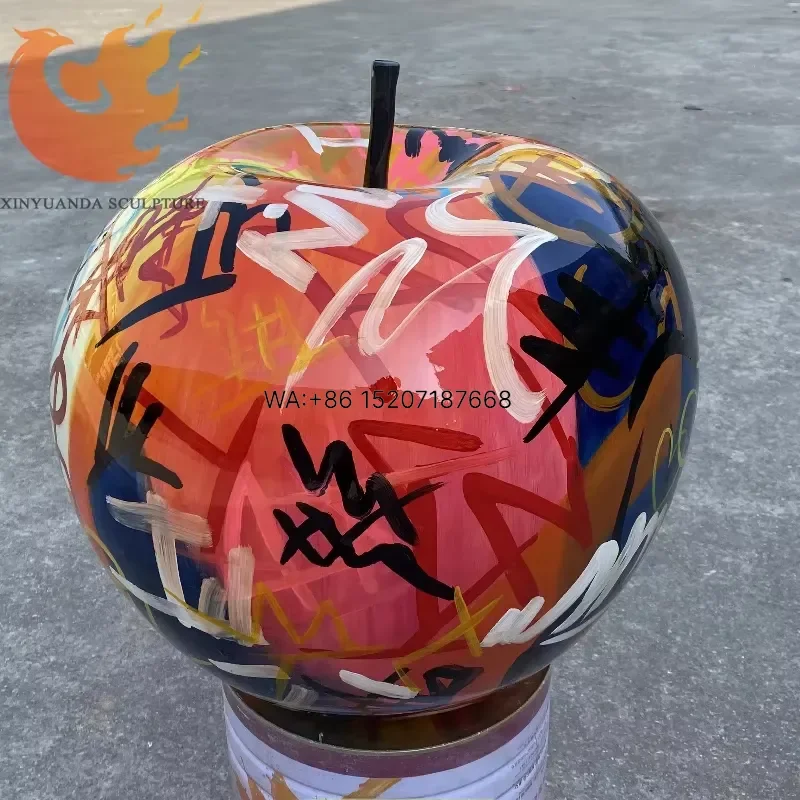 Wmwmnu for Fiberglass Pop Art Sculpture Modern Large Statue Urban Furniture Creative Design Fruit Sculpture Hand