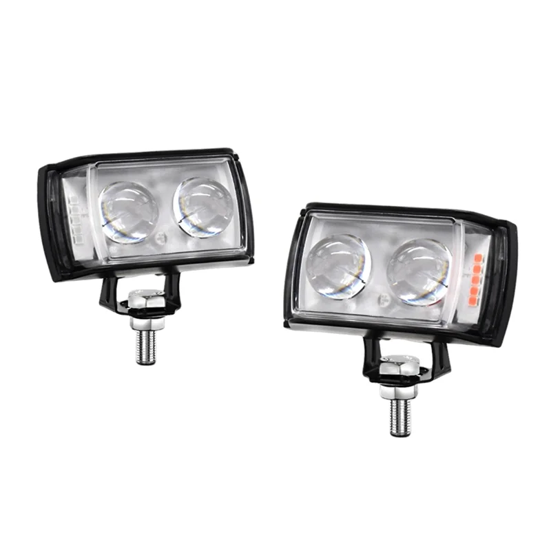 Authentic 2Piece Motorcycle Fog Lights Warning Splash Light 6 Color Fog Lamps LED Spot Light  Headlight Bulb Driving Light