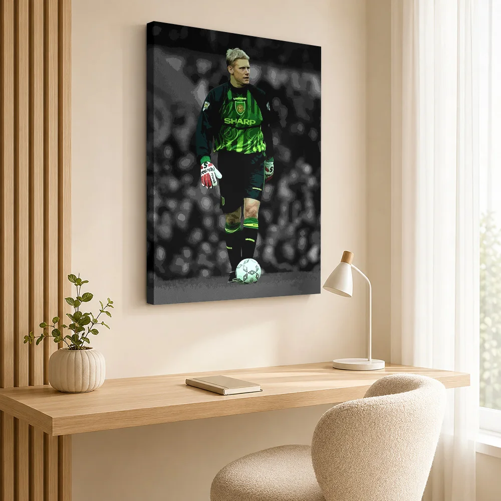 Peter Schmeichel Canvas Print Poster Personalized Photo Sports Portrait Wall Art for Bedroom Decor Ready to Hang Gift for Fans