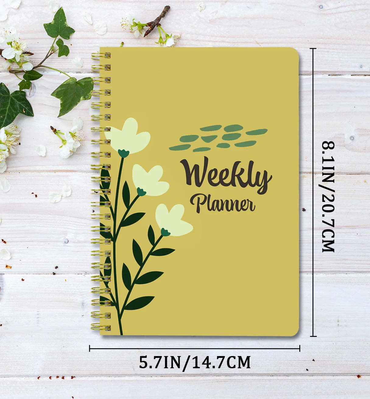 2024A5 Agenda Notebook Daily Weekly English Planner - Essential for Goal-Setters and High Achievers