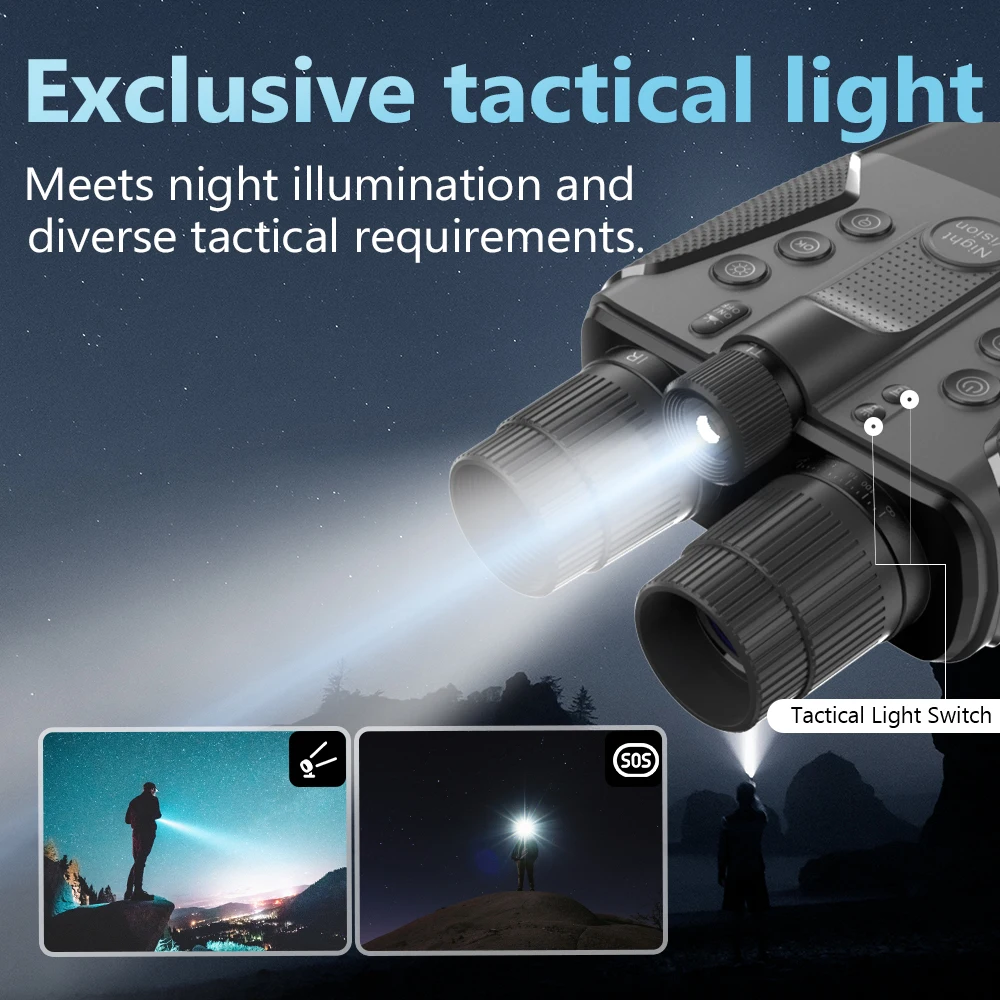 Newest 4K Infrared Night Vision Binoculars Digital Tactical Telescope Camera  Anti-shake Waterproof for Hunting Camping