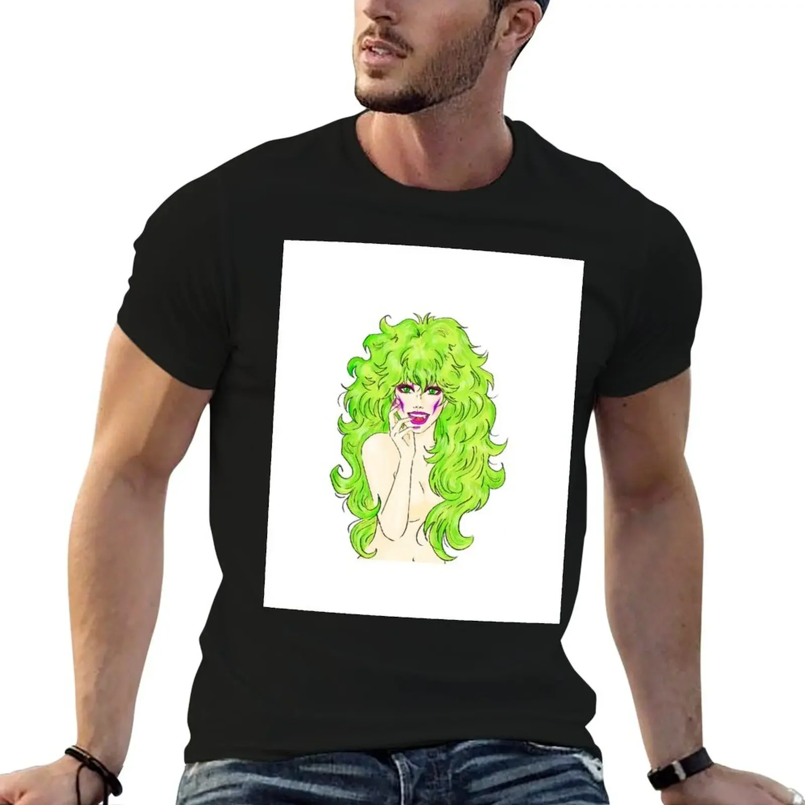 

pizzazz misfits jem and the holograms T-Shirt rapper graphic tees oversizeds mens t shirts pack