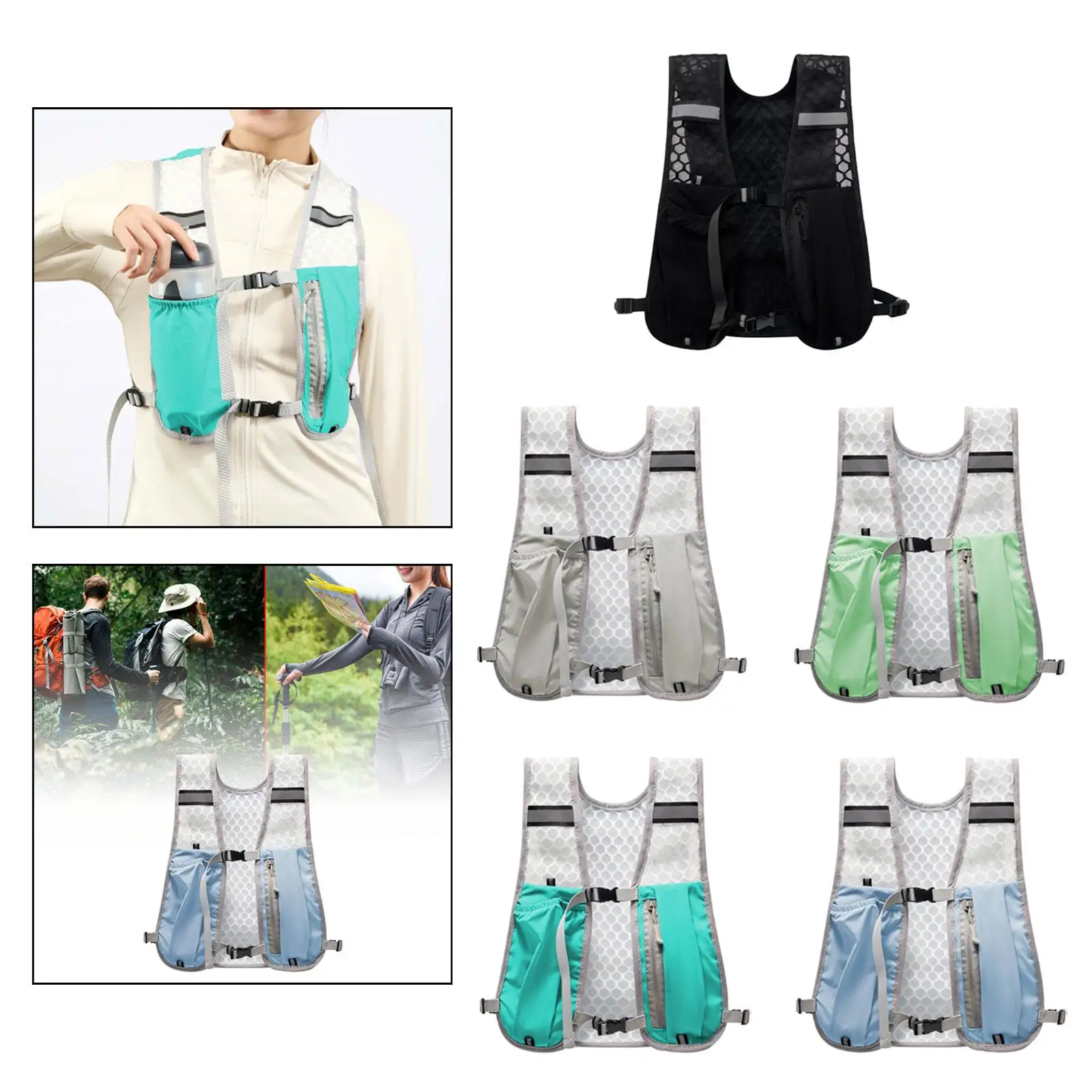 

Hydration Vest Pack for Men Women Sport Bag for Jogging Trail Marathoner