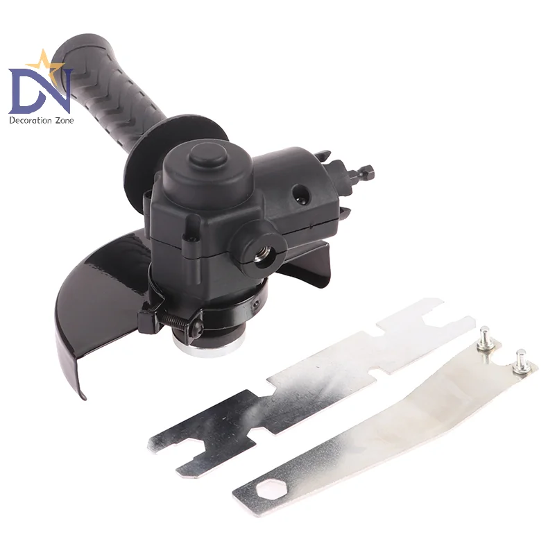 Complete DIY Woodworking Solution: Drill Angle Grinder Conversion Kit with Changeable Blades.