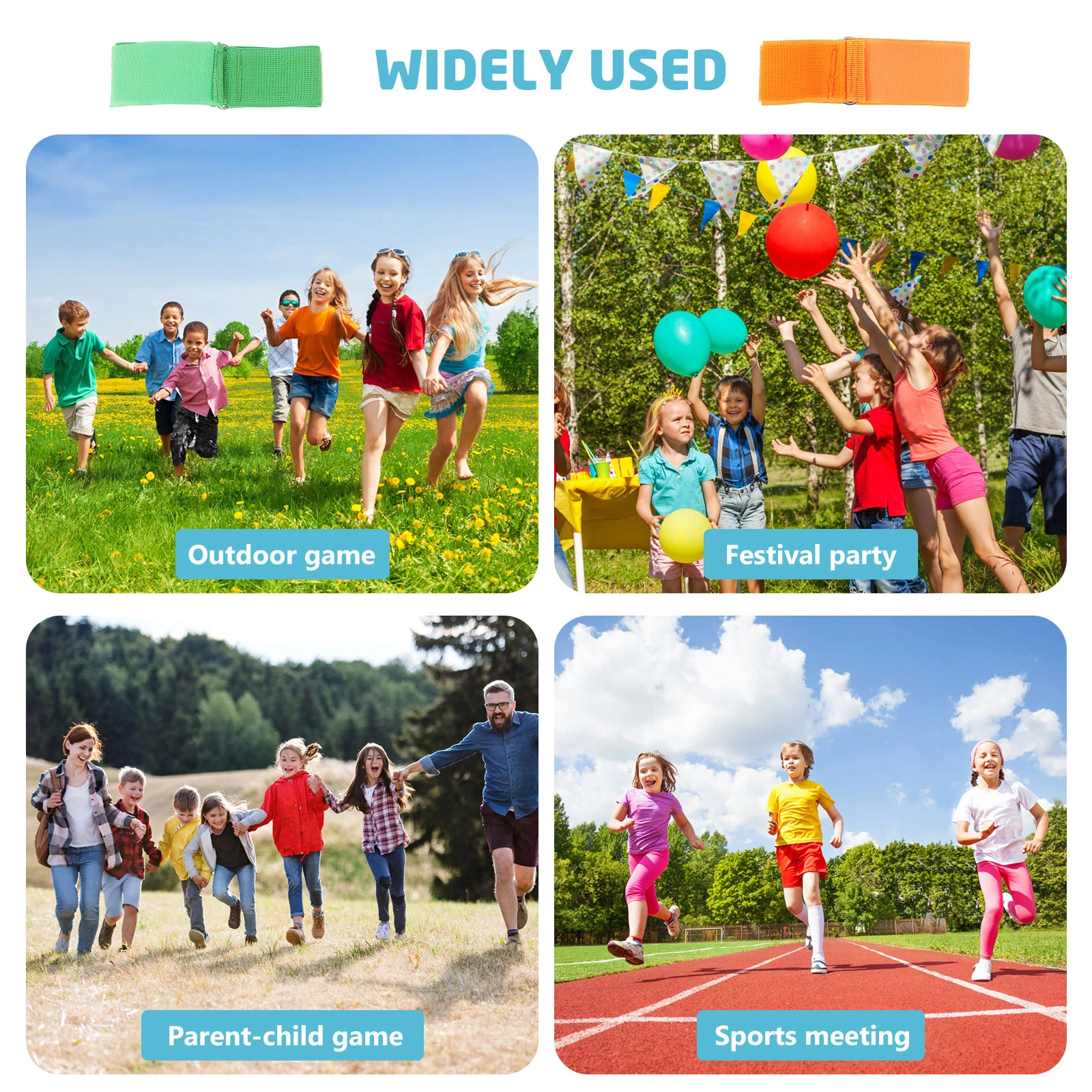 

6 Pcs Elastic Tie Ropes for Two People Three legged Race Game Props Straps Leggings Bands Waterproof Dirt Resistant