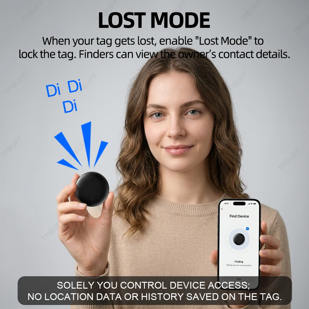 Dual System Compatible with IOS Android Google MFi Certified Ultra-Thin Tracker Card Google Find Hub Bluetooth Smart Tracking Ca