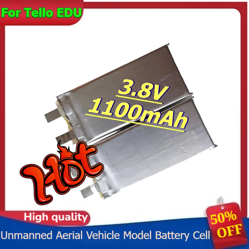 

For Tello EDU Drone Model Modification with Capacity Battery Cells 3.8V 1100mAh