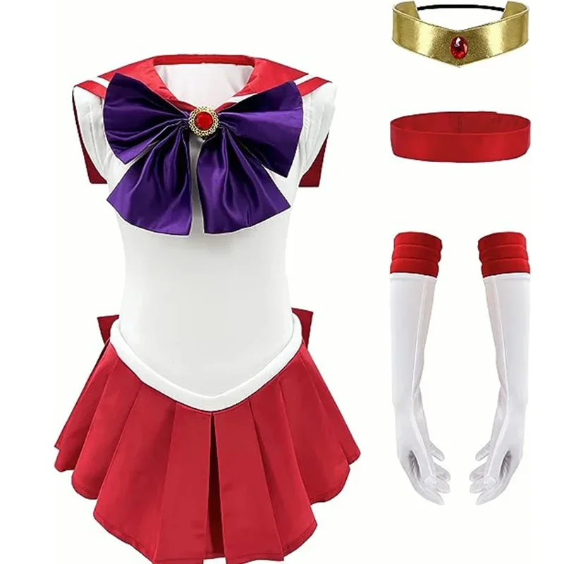 Anime Sailor Moon Cosplay Costume Tsukino Usagi Uniform Dress Outfits Cosplay for Women Kids Halloween Carnivl Party Girl