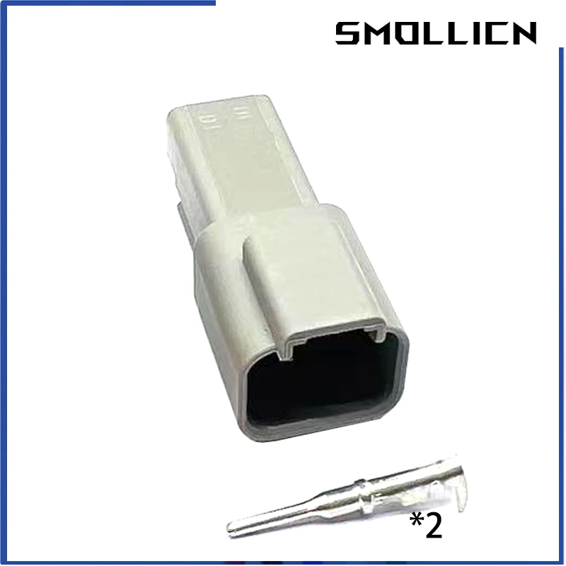 1 Set 2 Pin Deutsch DT Grey Plug DT06-2S DT04-2P Male Female Waterproof Connector Automotive Sealed Plug