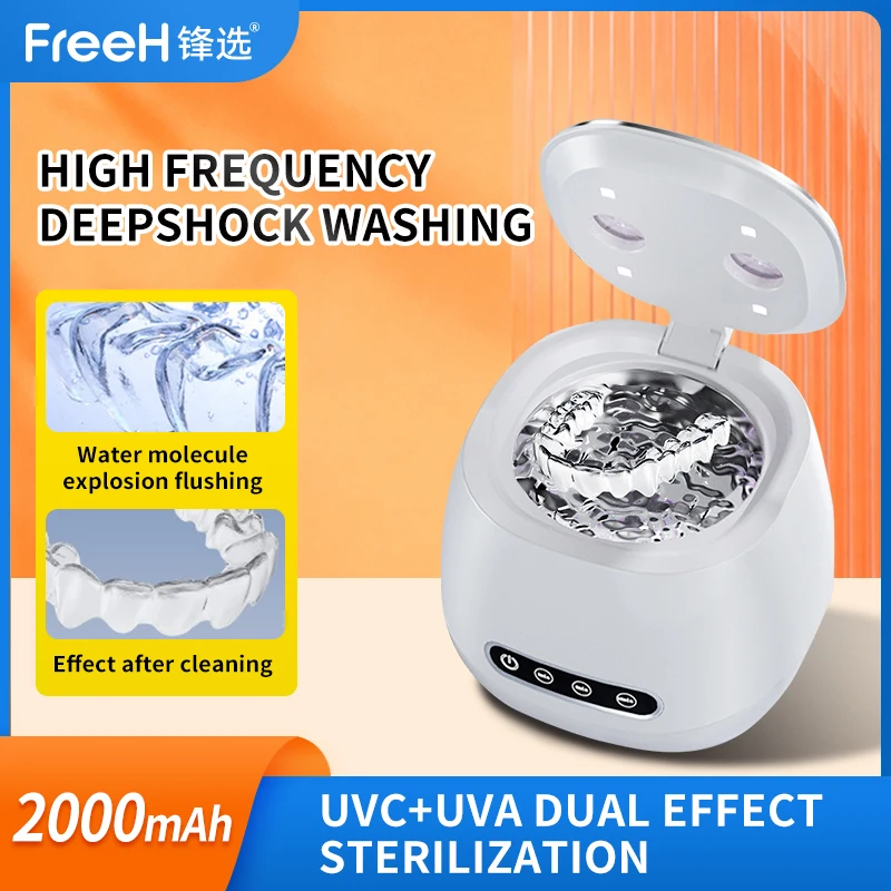 

Ultrasonic Cleaner Machine 45KHZ 300ml High-frequency with 3 Modes Deep Cleaning for Jewelry Watches Braces Electric Toothbrush
