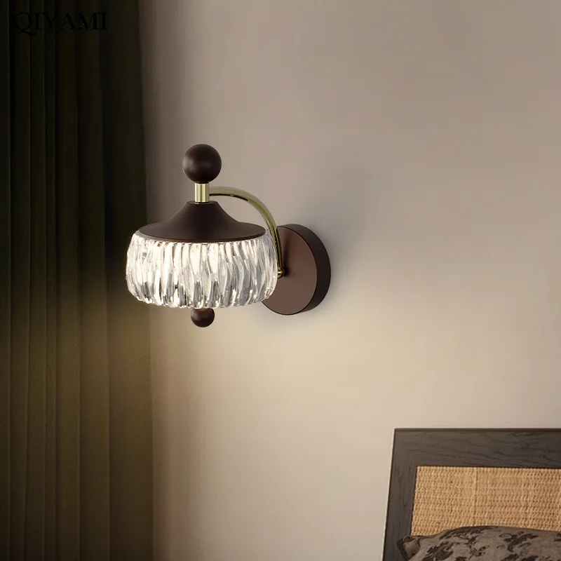 Led Wall Lights Bedroom Bedside Lamps Light Luxury Water Drop Chandelier Living Room Aisle Background Wall Indoor Lighting Lamps