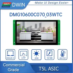 DWIN 7,0 İnç Ekran 1024*RGB*600 HMI Akıllı Modül IPS-TFT-LCD, Geniş Görüş Açısı - DMG10600C070_03W