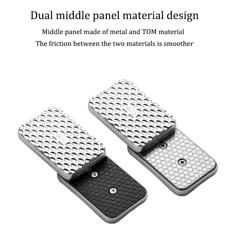 Giroscopio con punta delle dita con cursore tattile, giocattolo di decompressione con carta di spinta rotante magnetica a nido d'ape, giocattoli per alleviare l'ansia e rilassanti