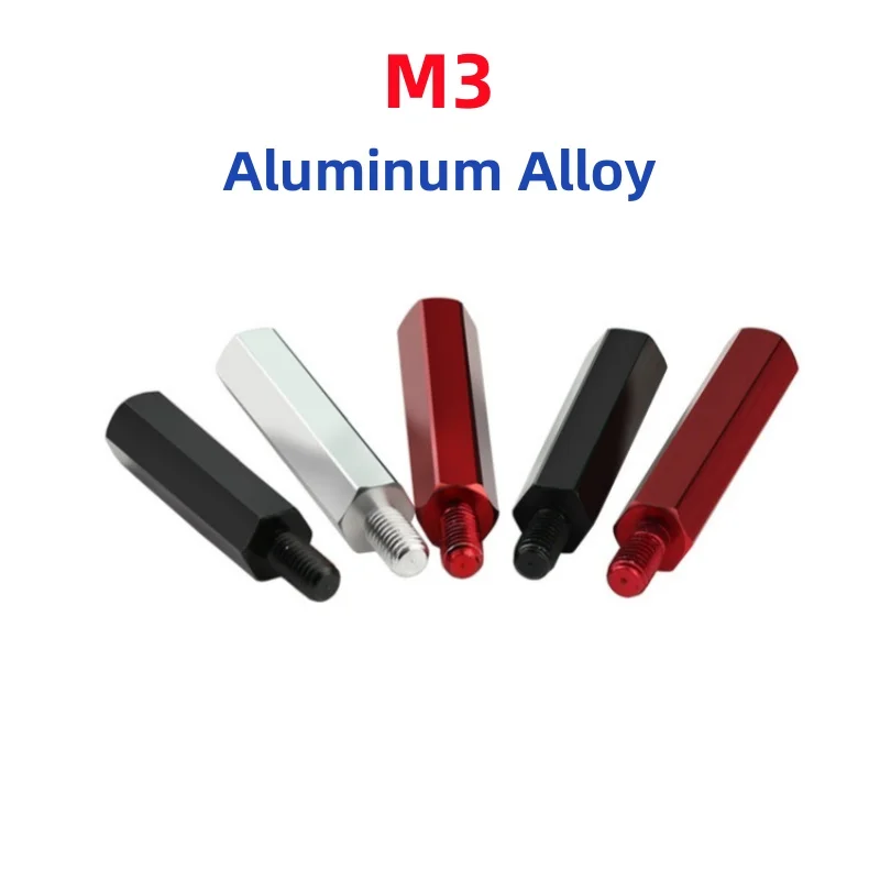 10PCS M3 Aluminum Alloy Standoff PCB Support Male Female Hex Board Spacing Screw Column Pillars Spacers Bolt