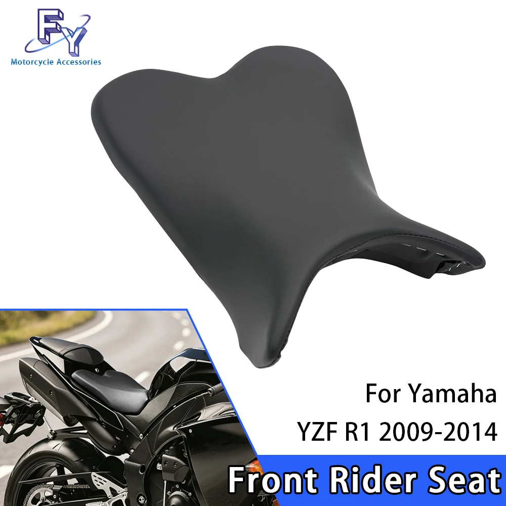 Black Seat Front Rider Seat Cushion Motorcycle Driver Seat Pad For Yamaha YZF R1 YZF-R1 2009 2010 2011 - 2013 2014