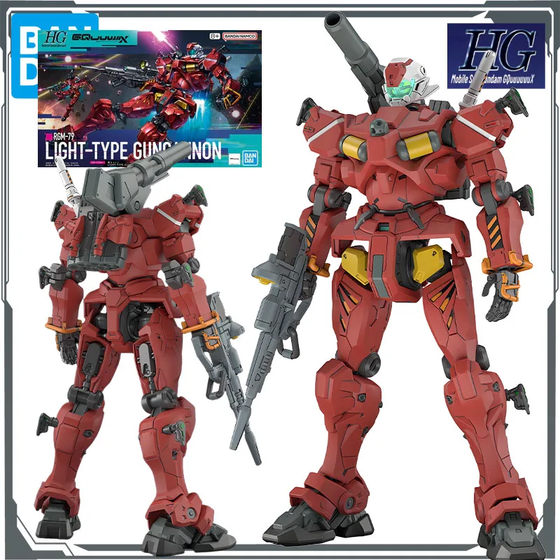

Bandai Original MODEL KIT GUNDAM HG Mobile Suit Gundam GQuuuuuuX RGM 79 LIGHT - ТИП GUNCANNON 1/144 Аниме Сборная модель игрушки