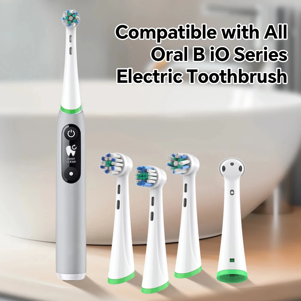 

NEW 2/4/8 pcs Toothbrushes Head, Compatible with Oral B iO 2/3/4/5/6/7/8/9/10 Series Electric Toothbrush Replacement Brush Heads