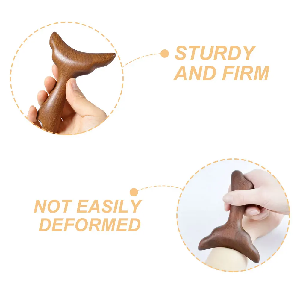 เครื่องมือขูดหน้ากัวซาหางนางเงือกไม้ สำหรับดูแลผิว ให้ผิวเรียบเนียน สำหรับใบหน้า ลำคอ และร่างกาย น้ำหนักเบา