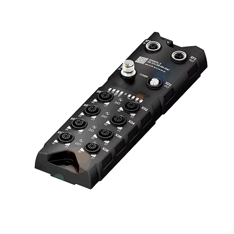 BNI00L3 PROFINET IO Fieldbus Module 8 M12 5Pin Ports 16DI/16DO PNP 2A/Channel IP67 24VDC Metal Housing