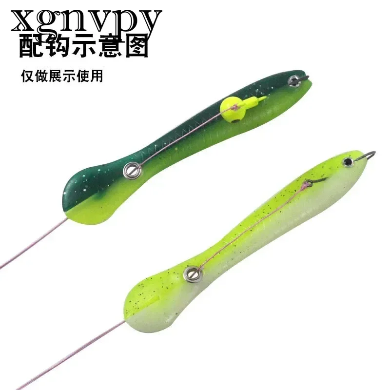 xgnvpy 6.7cm/10cm Cranky Loach Bionic Bait Explosion Fishing Swing Tail Fish Soft Bait Black Pit Bass Bait Weihai Fishing Gear