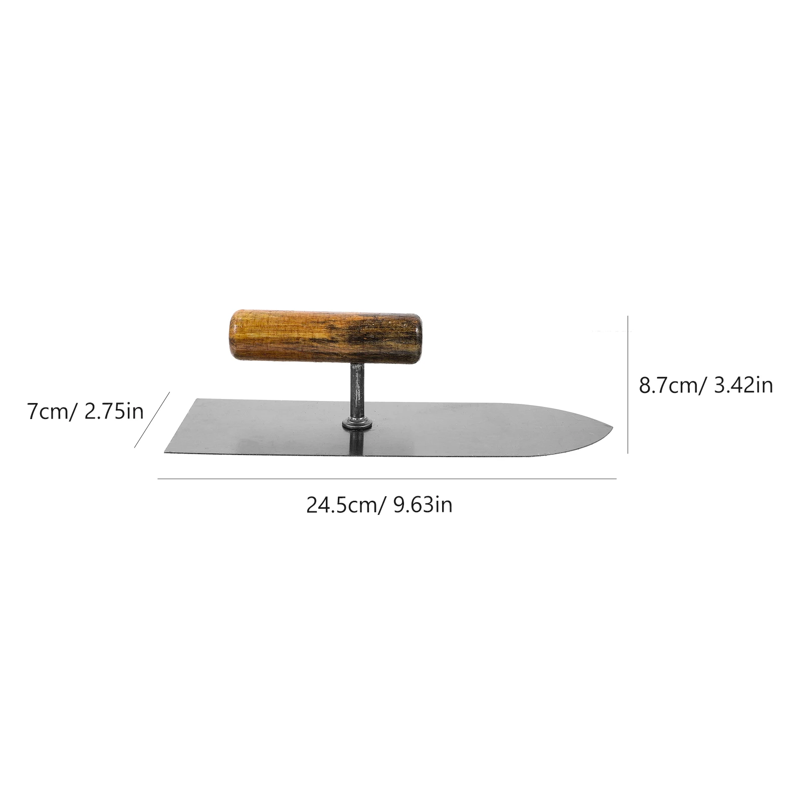 Rust Resistant Steel Concrete Trowel Handheld Finishing Tool for Efficient Construction Projects Multiuse Plaster Trowel