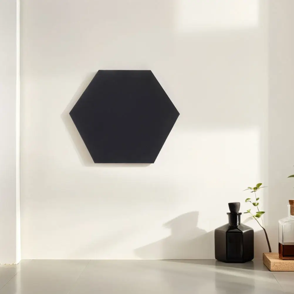 

2Pcs Hexagon Canvas Boards Black Frame Artist Canvas Panels Ideal Oil Acrylic Painting Art Supplies Home Gallery Decoration