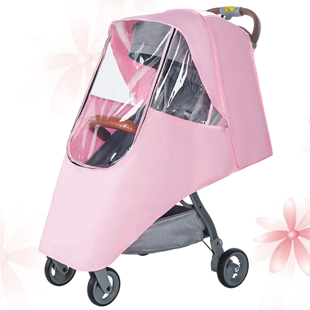 

Windproof Stroller Rain Cover Universal Baby Pram Cover Spittle Proof Dust Protection For Outdoor Use Compatible With Most