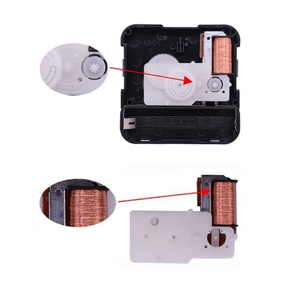 Clock Movement Quartz Mechanism DIY Repair Kit with Multisize Spindle 8mm to 31mm for Clock Repair and Craft Use