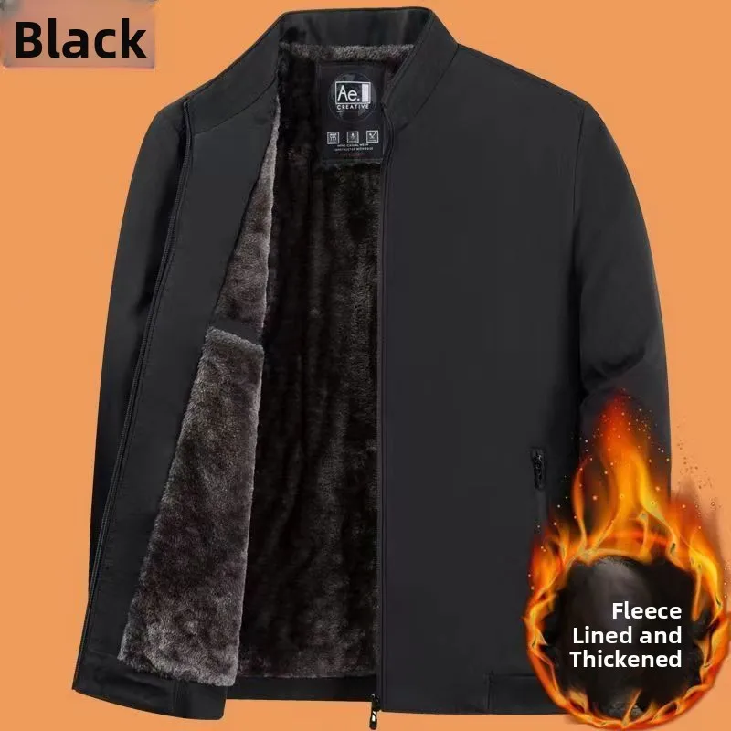 Nueva Chaqueta de Invierno 2025 para Hombre, Casual, uesa, Forrada de Felpa, Abrigo para Papá, Ropa de Aodón de Alta Cali...