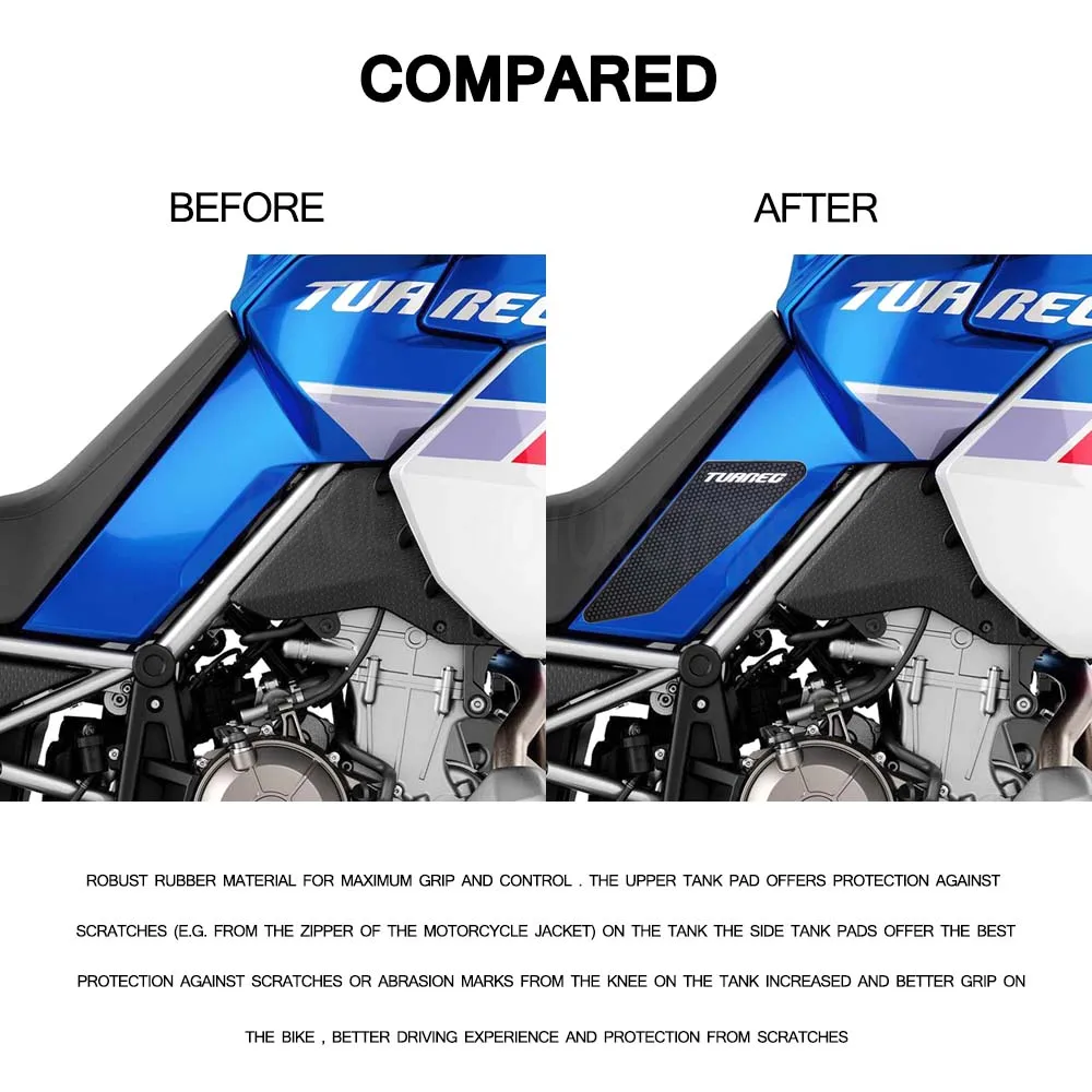 For TUAREG 660 tuareg660 Motorcycle accessories Fuel Tank Cap Sticker Pad Tank Cover Anti Slip Protector