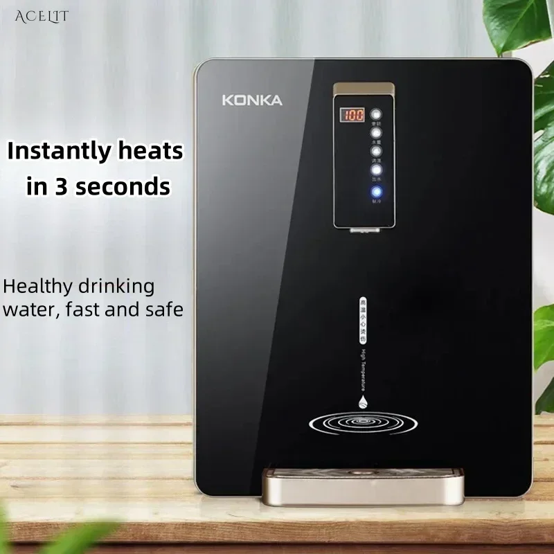 Kitchen automatic electric water dispenser. Offers hot and cold water instantly.